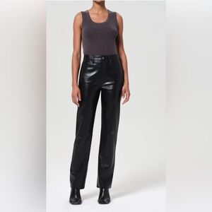 Agolde 90s pinch waist recycled leather pants 28